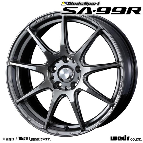 パ*ン様 weds sport アルミ ホイール 17インチ SA-99r 中古 WEDS Weds Sport SA-99R / RLC REDバージョン 17×7.5J+45-114.3
