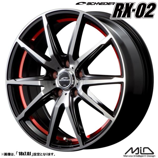 シュナイダー 4本セット SCHNEIDER RX-02 18インチ リム幅7.0J シュナイダー 4本セット SCHNEIDER RX-02 18インチ リム幅7.0J