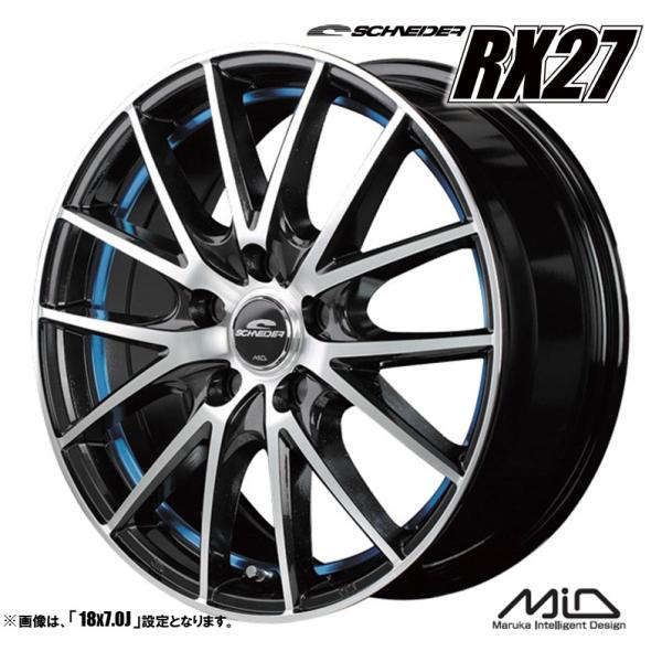 ホイール4本セット M.I.D SCHNEIDER RX27 シュナイダー 17インチ