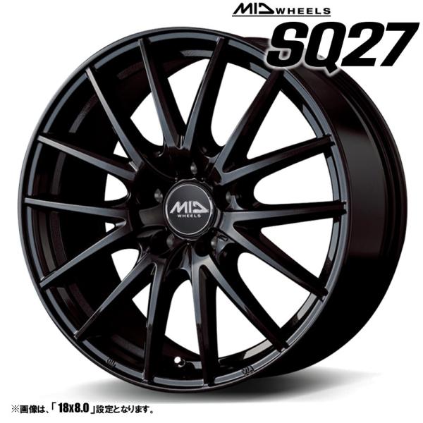 マルカサービス ホイール4本セット MID WHEELS SQ27 18インチ マルカサービス ホイール4本セット MID WHEELS SQ27 18インチ