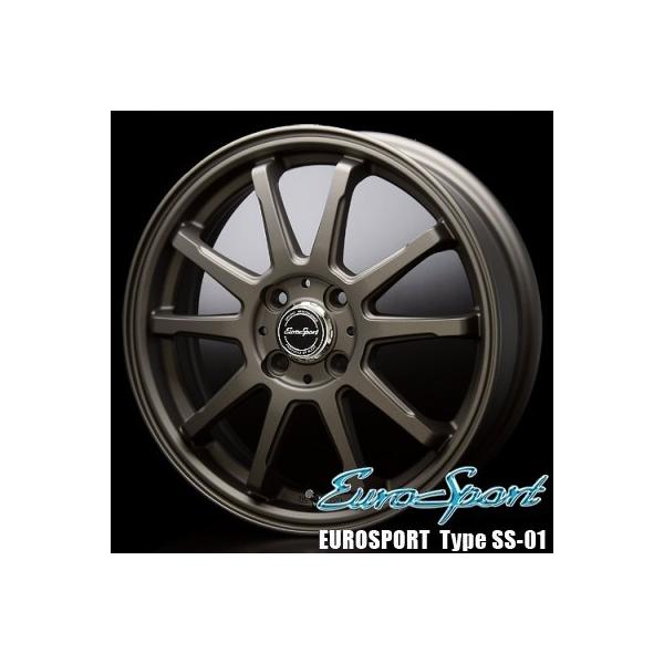 道内送料無料❗️ユーロスポーツ16インチアルミホイール☆PCD.100 軽自動車等 BRIDGESTONE 軽自動車【アルミ単品4本価格】 EuroSport Type SS