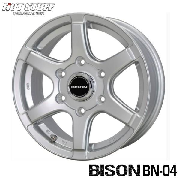 BRIDGESTONE 200系ハイエース【アルミ単品4本価格】BISON BN-04  