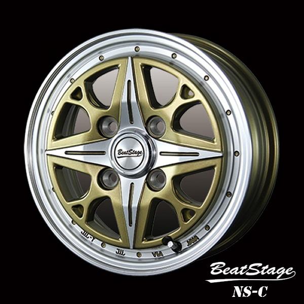 BLEST Beat Stage FS-C 12インチ 4j +43 4-100 　軽トラ　箱バン BLEST（ブレスト） 軽トラ＆軽バン【アルミ単品4本価格】BeatStage FS