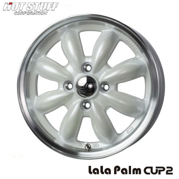軽バン軽トラ タイヤ2本 アルミホイール2/2 軽トラ＆軽バン【アルミ単品4本価格】LaLa Palm CUP2/ララパームカップ