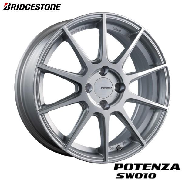 ポテンザ SW010 フロント15インチ　リア16インチ ブラック　4本セット 楽天市場】ホイール4本セット 16インチBRIDESTONE POTENZA SW010 16x7