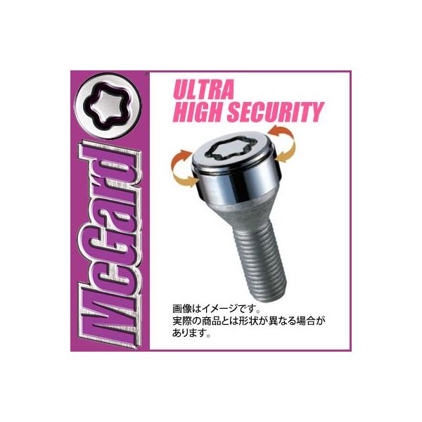正規品  マックガード(McGard) MCG-37181SL ウルトラハイセキュリティロックボルト 4個 M14×1.5 17HEX テーパー 輸入車用 盗難