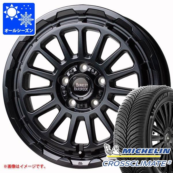 マツダ CX-8 KG系用 オールシーズンタイヤ ミシュラン クロスクライメート3 225/65R17 106V XL バークレイハードロック リザード 7.0