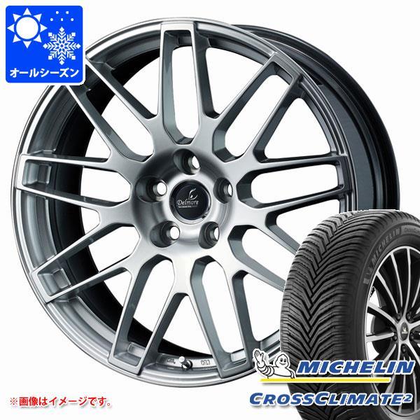 レクサス GS450h用 オールシーズンタイヤ ミシュラン クロスクライメート2 235/45R18 98Y XL デルモア LC.S 8.0-18
