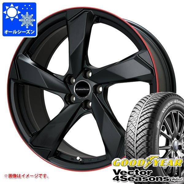 アウディ Q2 GA系用 オールシーズンタイヤ グッドイヤー ベクター 4シーズンズ ハイブリッド 215/50R18 92H ユーロアクシス クロスエッジ