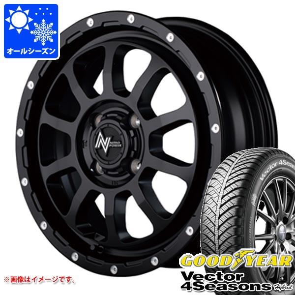 スズキ ハスラー用 オールシーズンタイヤ グッドイヤー ベクター 4シーズンズ ハイブリッド 165/65R14 79H ナイトロパワー M10 パーシング 4