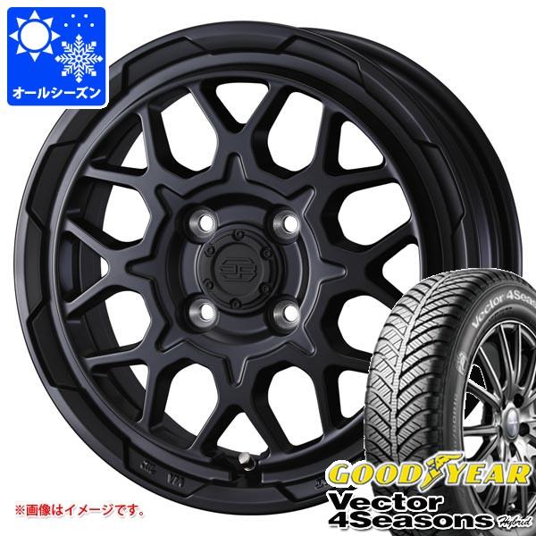スズキ キャリイ DA16T用 オールシーズンタイヤ グッドイヤー ベクター 4シーズンズ ハイブリッド 165/60R15 77H スタットベルク2 4.5-