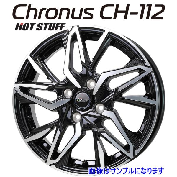 19インチ タイヤ・ホイールセット クロノスCH-112 4本セット※説明欄必読 HOT STUFF（ホットスタッフ） chronus クロノス CH-112 アルミホイール