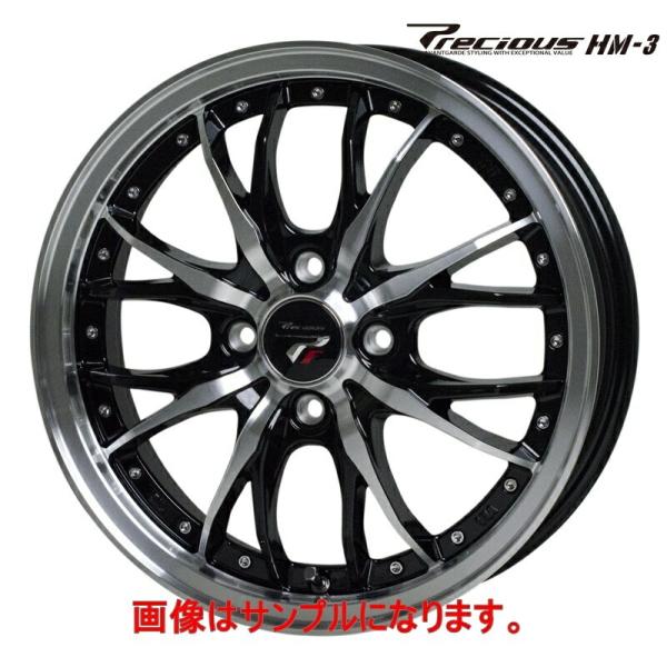 プレシャスHM-3　16x6.0j+45 4H100 4本セット　ホットスタッフ tiremonstar_1phm3650abbp-4