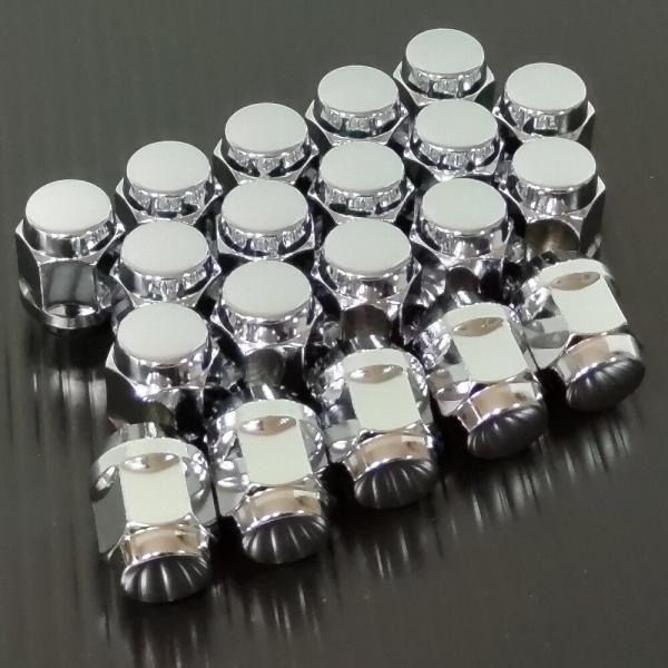 ロンスター ホイールナット 20個セット 19HEX 12-1.25 袋メッキ 60度
