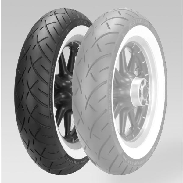 METZELER bc[ ME 888 MARATHON ULTRA WHITE WALL 100/90-19 M/C 57H TL tg 2407800