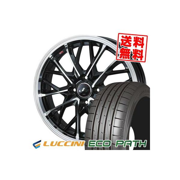 165/50R16 75V LUCCINI ECOPATH LEONIS MV サマータイヤ ホイール4本