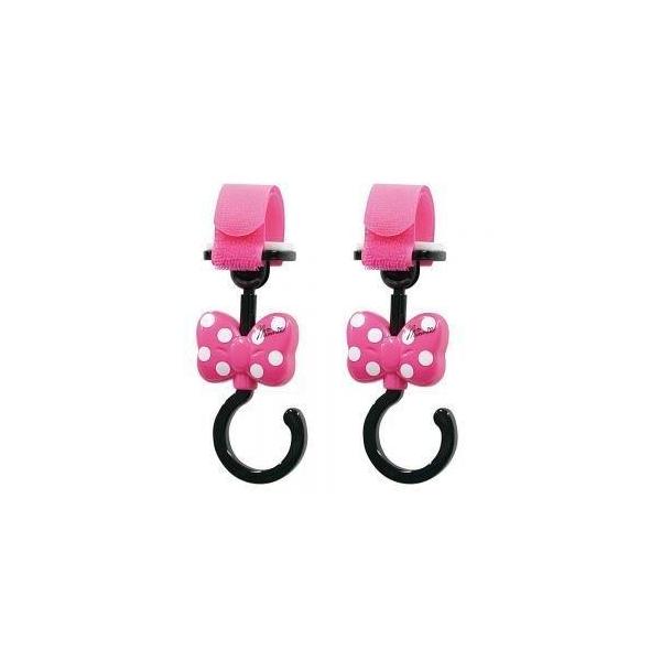 他サイト： アウトレット品 ミニー ピンク リボン ベビーカーフック 360度回転 ディズニー クリップ フック 出産祝い ナポレックス BD-403の商品画像