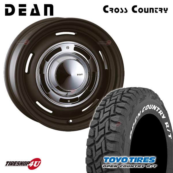 coジムニー DEAN クロスカントリー オープンカントリー4本セット 4本セット DEAN ディーン クロスカントリー ブラック 16x6.5J 5