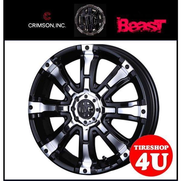 4本セット CRIMSON クリムソン MG ビースト beast 12x4.00B 4/100 +42 