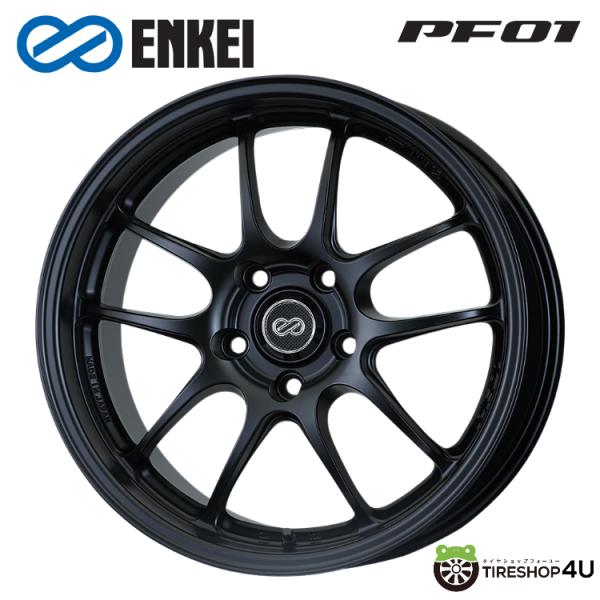 18インチ マットブラック エンケイホイール Hankookタイヤ付き tireshop4u_enkei-pf011880511440mb
