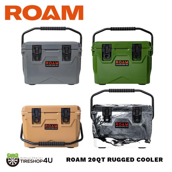 在庫処分特価 選べる4色 ローム クーラーボックス 約18.9リットル ROAM ADVENTURE CO. RUGGED COOLER 20QT ラギットクーラー 20クォート