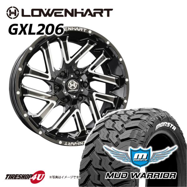 LOWENHART タイヤホイール4本セット GXL206 20x8.5J 6/139.7 +20 LOWENHART タイヤホイール4本セット GXL206 20x8.5J 6/139.7 +20