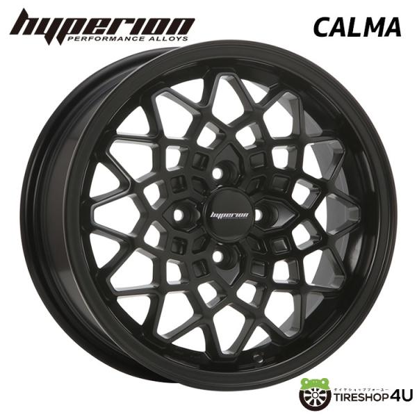 MLJ ハイペリオン　カルマ　4本新品　ブラック　14インチ5j 100-4H MLJ HYPERION CALMA 15x5.0J 4/100 +45 SBK サテンブラック 新品