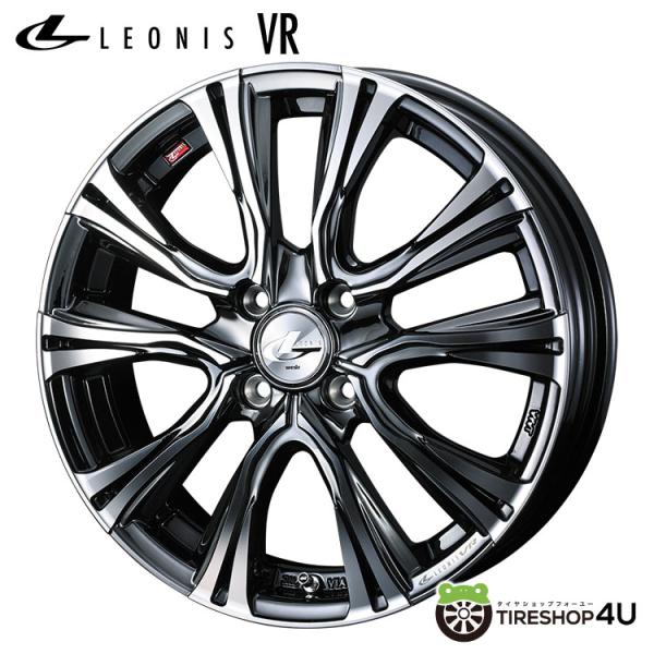 WEDS（ウェッズ） LEONIS VR 16x6.0J 4/100 +50 BMCMC ブラックメタル