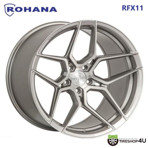 ROHANA WHEELS ROHANA RFX11 19x8.5J 5/114.3 +35 ブラッシュド 