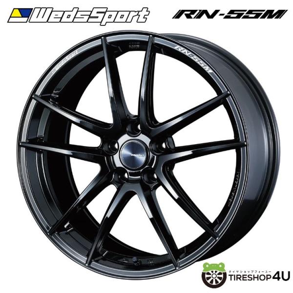 タイヤ・ホイール Weds Sport RN-55M 18x8.5J 5/114.3 +52 GB WEDS（ウェッズ） 4本購入で送料無料 Weds Sport RN-55M RN55M 18x8.0J