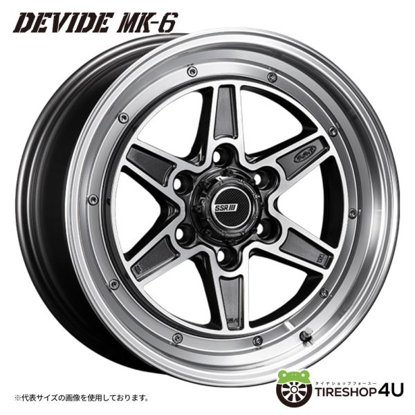 SSR DEVIDE MK-6 18インチ 8j ホイール タイヤセット SSR 4本購入で送料無料 SSR DEVIDE MK-6 17x6.5J 6/139.7 +38 ダーク