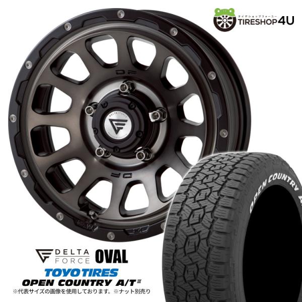 4本セット DELTA FORCE OVAL 16x6.0J 5/139.7 -5 MSP TOYO OPEN COUNTRY A/T III 215/70R16 100T ホワイトレター