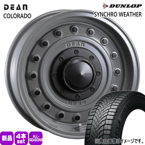 法人配送 215/70R16 100H DUNLOP シンクロウェザー 夏冬兼用 オールシーズンタイヤ DEAN COLORADO 三菱 デリカD5 26型