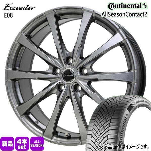 法人配送 235/60R18 107W XL コンチネンタル AllSeason2 夏冬兼用 オールシーズンタイヤ Exceeder E08 トヨタ クラウンセ