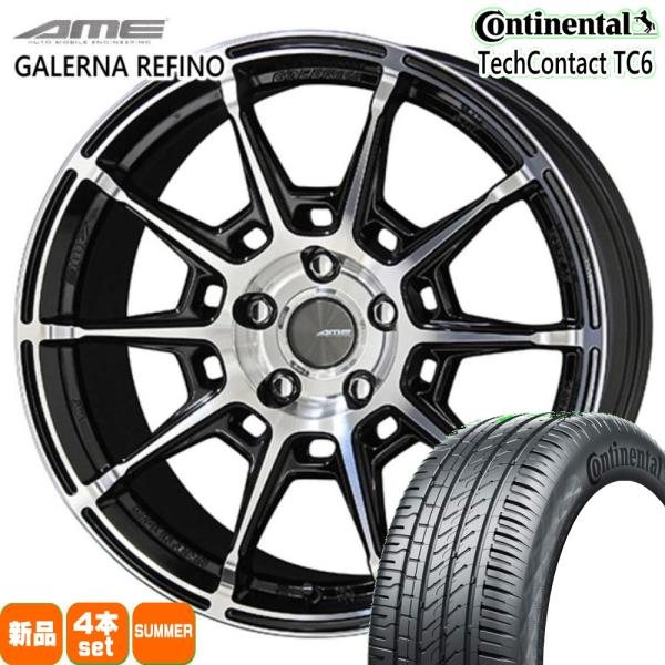 法人配送 215/50R17 91W コンチネンタル TC6 夏用 サマータイヤ AME REFINO エクシーガ クロスオーバー7