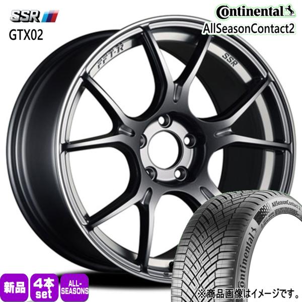 レヴォーグ アテンザ GH  215/50R17 95W XL コンチネンタル AllSeason2 夏冬兼用 オールシーズンタイヤ SSR GTX02