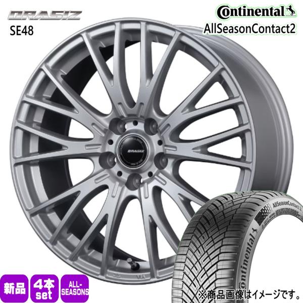 インプレッサ G4 スポーツ  205/50R17 93W XL コンチネンタル AllSeason2 夏冬兼用 オールシーズンタイヤ QRASIZ SE48