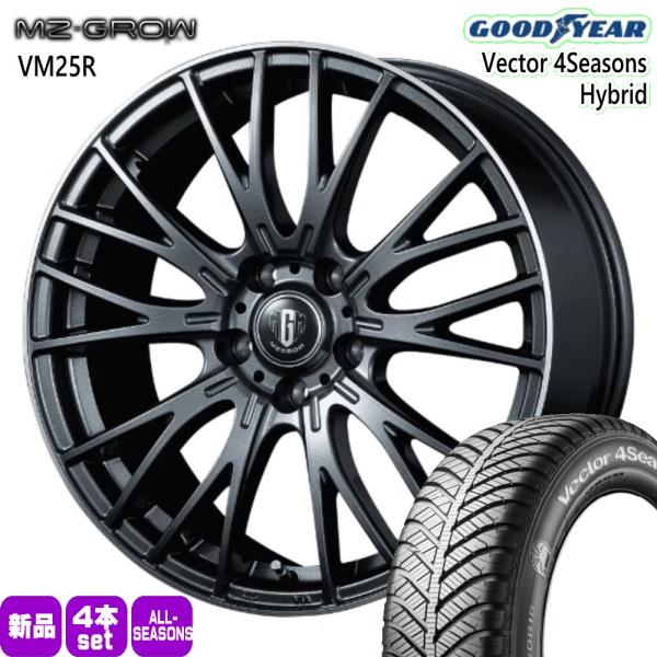 ホンダ WR-V ヴェゼル オデッセイ  グッドイヤー 215/60R16 95H Vector 4Seasons Hybrid 夏冬兼用 オールシーズンタイヤ
