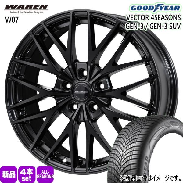 CR-V レガシィアウトバック BS9  225/60R18 104W XL グッドイヤー GEN-3 夏冬兼用 オールシーズンタイヤ WAREN W07