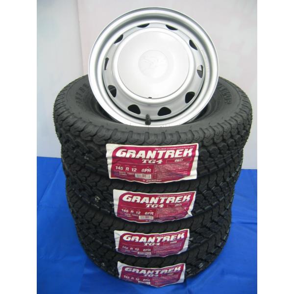 購入条件有 ② GRANTREK TG4 145R12 新品２本 軽トラ 軽バン GRANDTREK 【配送方法限定】※2本以上で送料無料 ダンロップ