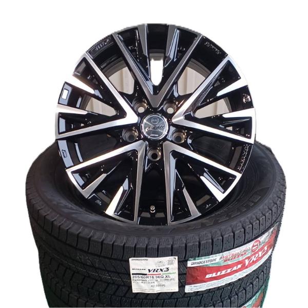タイヤ・ホイール VRX3 205/60R16 ブリザック VRX3 205/60R16 96Q XL MID WHEELS スタッグ 16×6.5