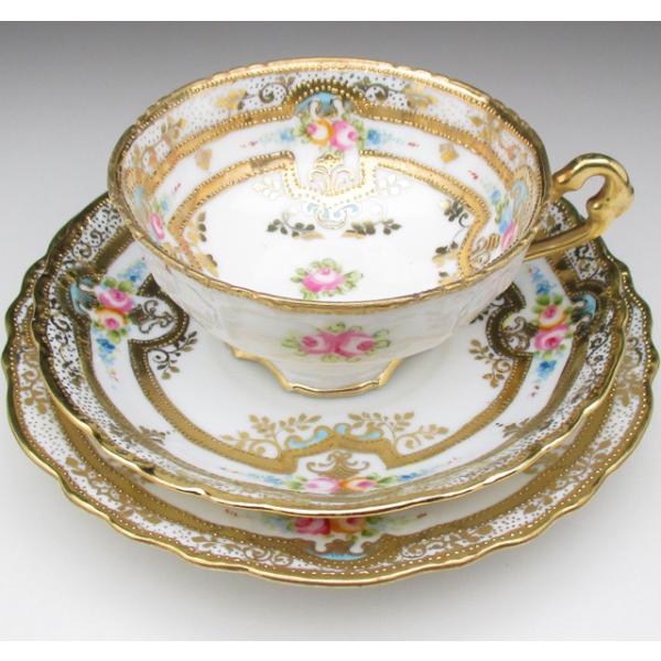 オールドノリタケ アンティーク 大皿 薔薇 金盛り 【公式通販】