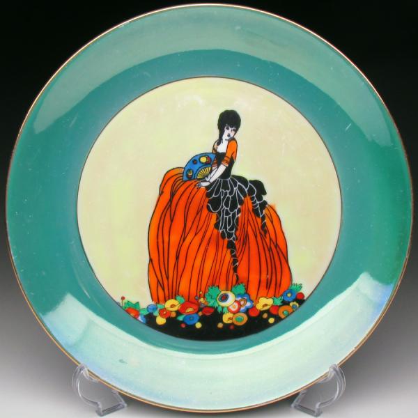 ファン垂涎★オールド ノリタケ デコレディ ペア シェイカー アンティーク ノリタケ オールドノリタケ デコレディ 貴婦人絵 プレート