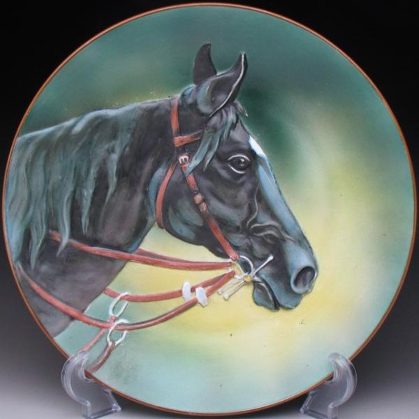 ノリタケ オールドノリタケ モールド馬絵 プレート 27cm ノリタケ オールドノリタケ モールド馬絵 プレート 27cm