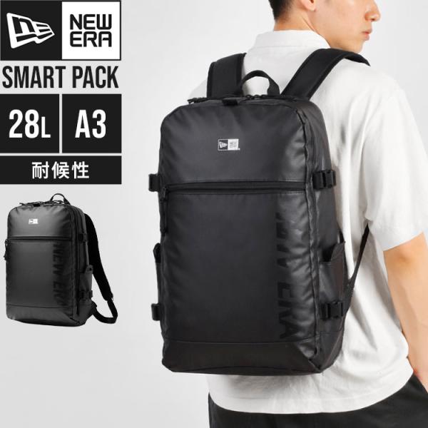 ニューエラ リュック 28L NEW ERA スマートパック 14521307 メンズ A4 A3 収納 大容量 ポケット多い TPU加工 PC収納