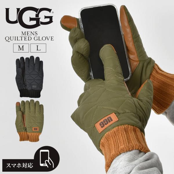 UGG（アグ） 手袋 メンズ グローブ 防寒 防水 防風 スマホ対応 冬 裏