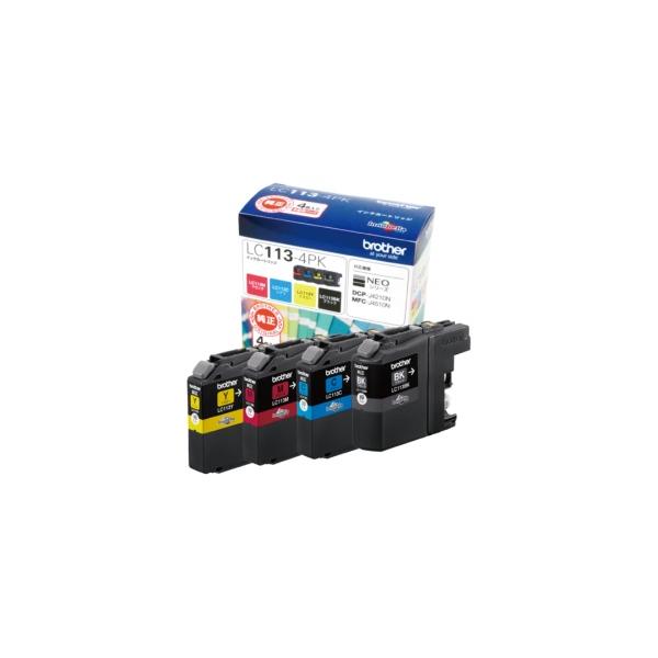 ブラザー インクカートリッジ お徳用 4色 LC113-4PK 1箱(4個:各色1個)