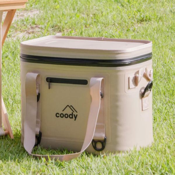 coody 保冷バッグ クーラーボックス 17L ソフトクーラー  高断熱 20mm断熱材 防水ジッパー 長時間保冷 ショルダーストラップ付 キャンプ ソロキャンプ 釣り