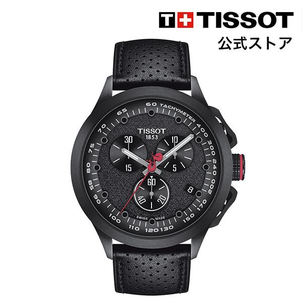 ティソ 公式 メンズ 腕時計 TISSOT T-レース サイクリング クォーツ ジロ・デ・イタリア 2022 ブラック文字盤 レザー