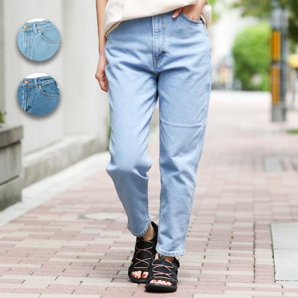 デニムパンツ ジーンズ ボトムス レディース エドウィン テーパード シルエット ハイウエスト 美脚 スッキリ 定番 EDWIN マムズデニムパンツ el07